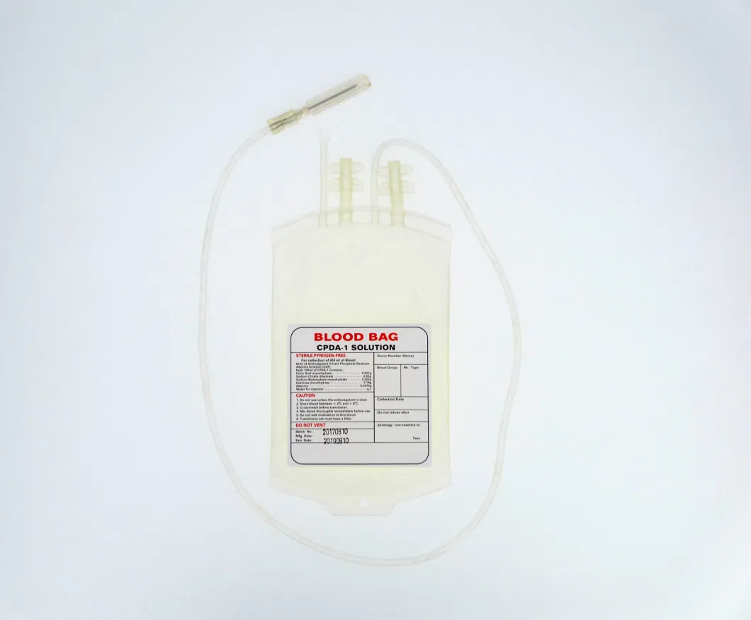 Medical Disposable Blood Bag for Blood Collection Triple