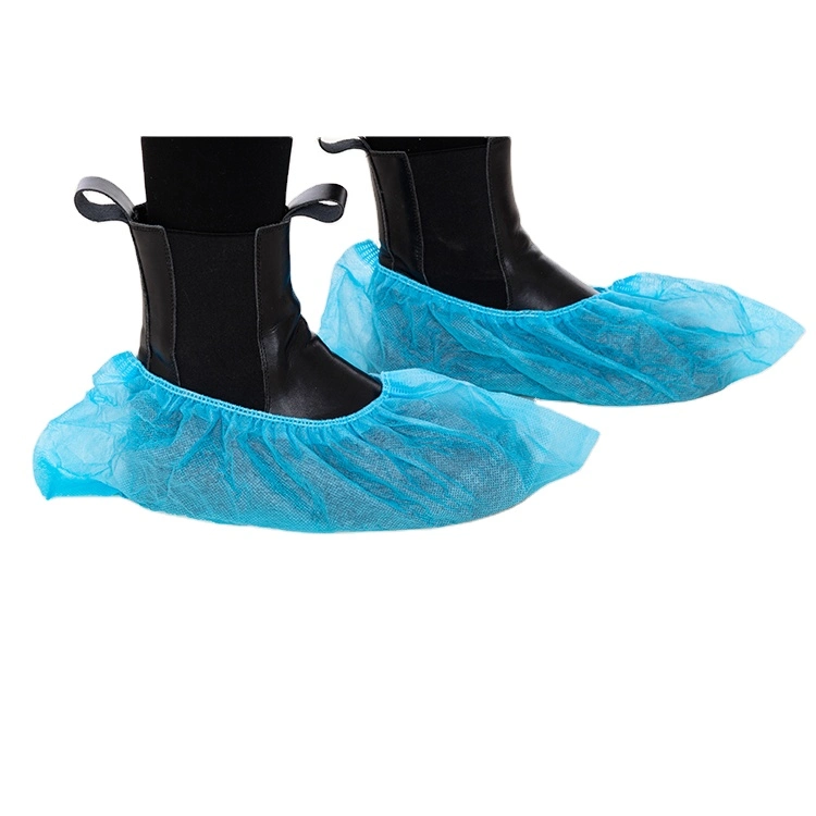 Non-Slip Waterproof PP CPE Medical Surgical Disposable Non Woven Disposable Plastic Shoe Cover