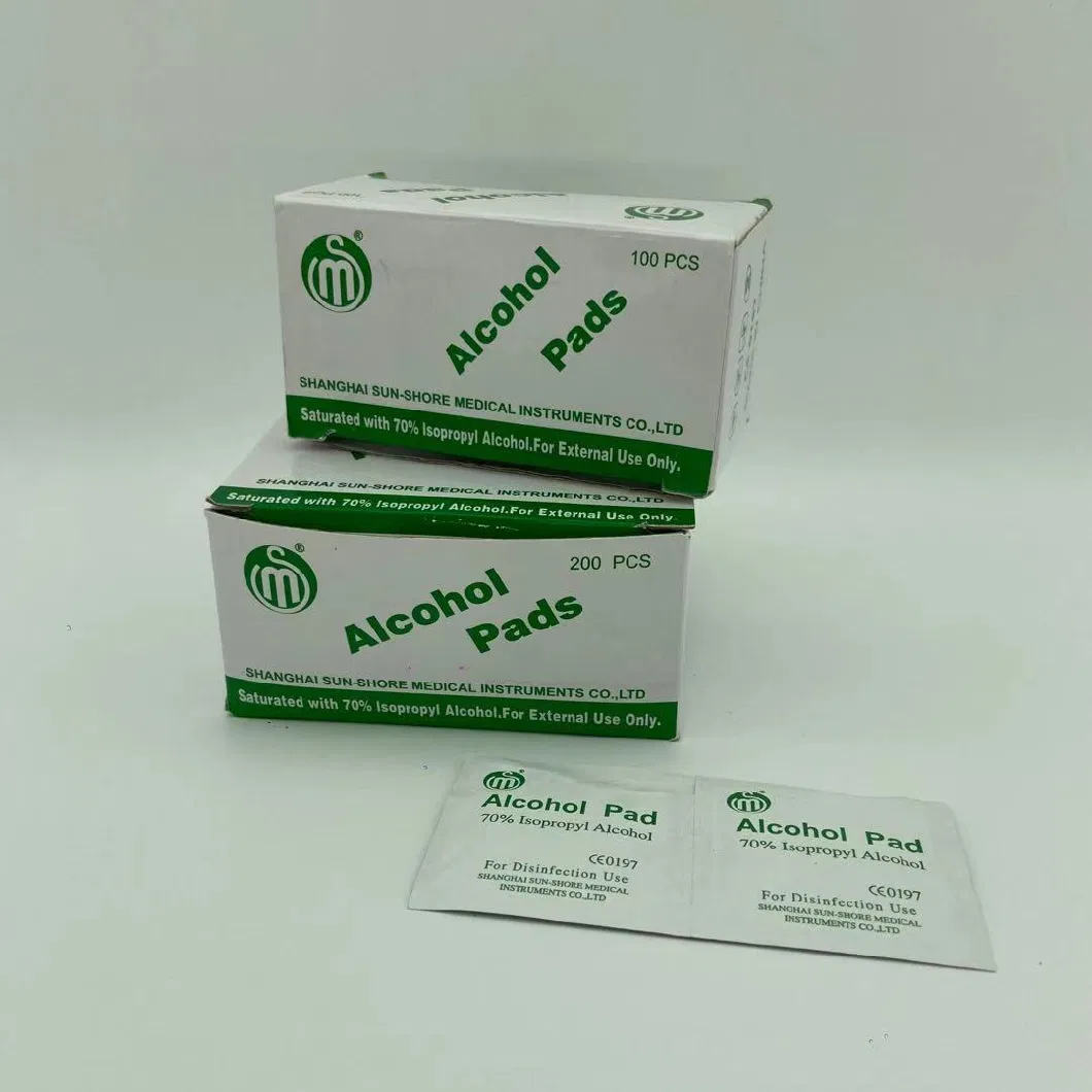 Medical First Aid Kit Disposable Alcohol Swab with CE Certification