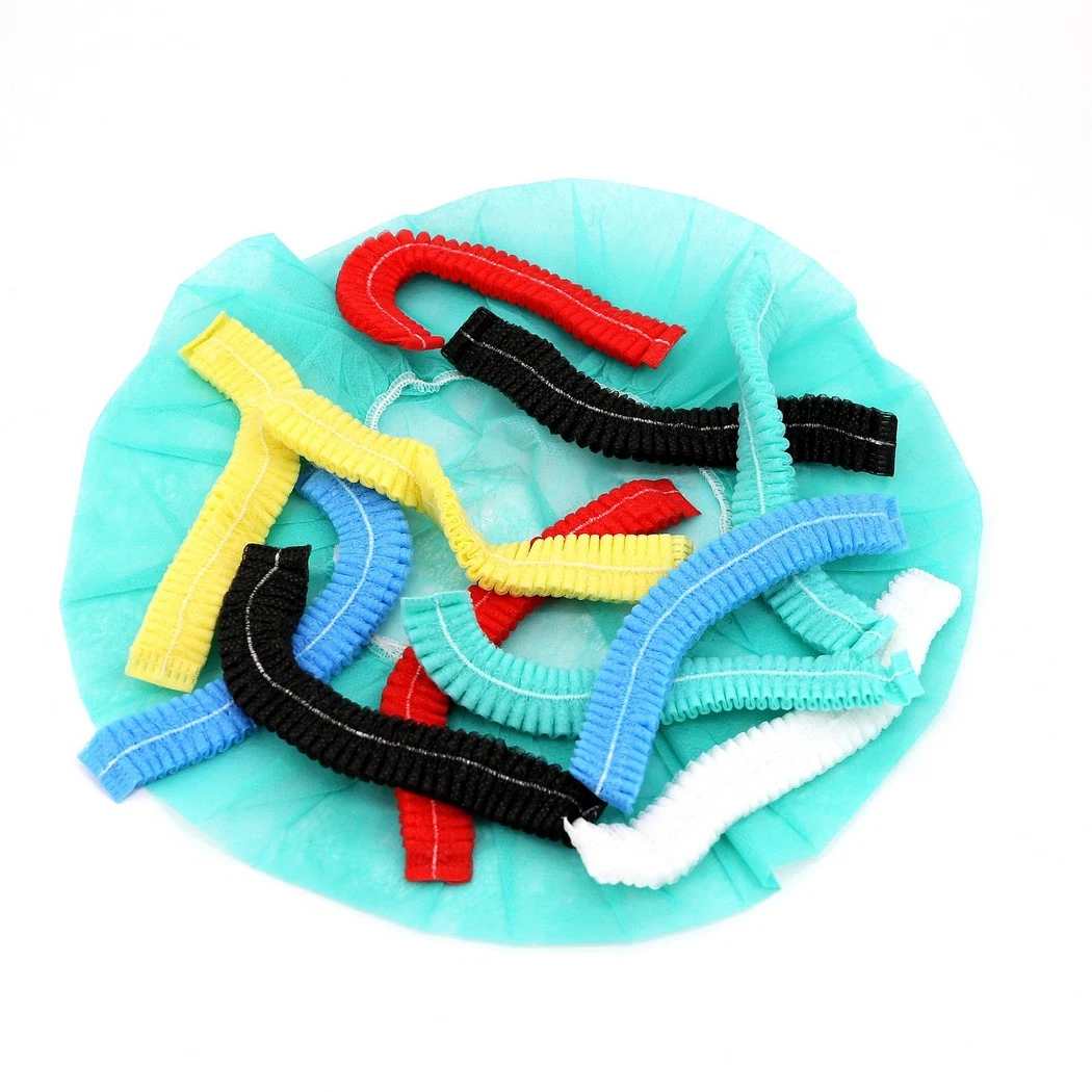 Medical Disposable Waterproof Anti-Slip Single/Double Rubber PP Fabric Nonwoven Mop/Clip Cap