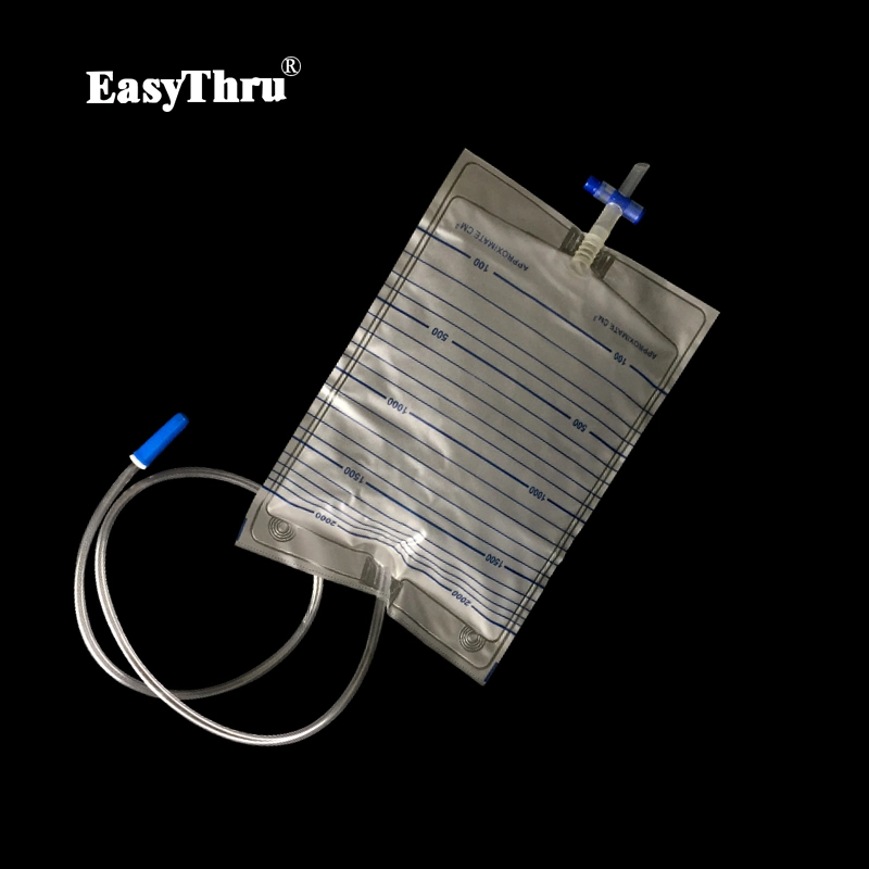 Medical Supply 2000ml Urine Collection Drainage Bag Disposable Sterilize Urine Bag