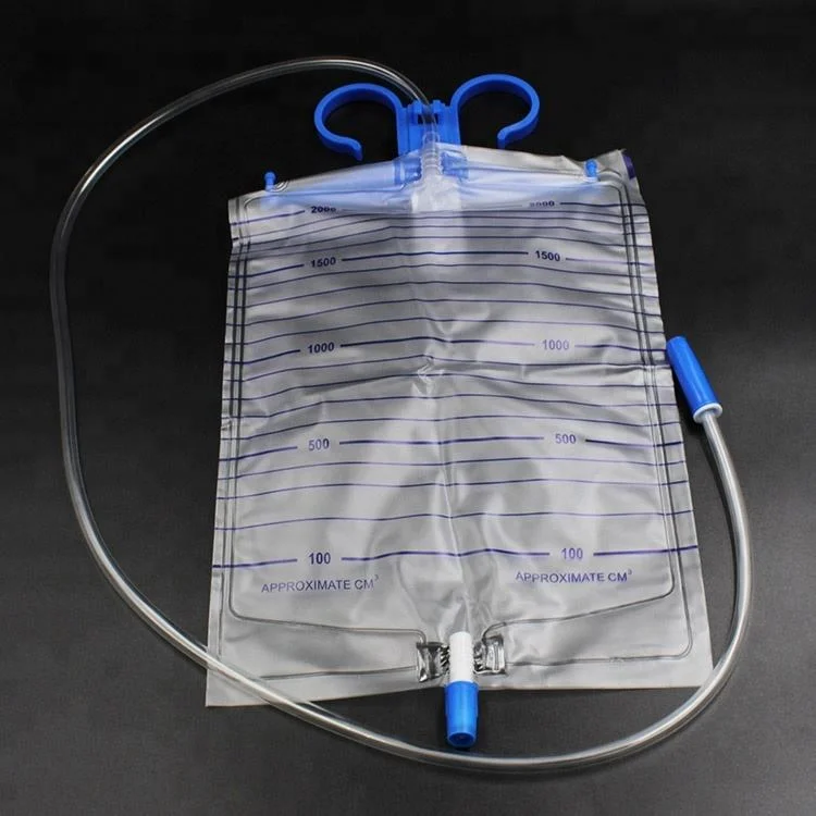 1500ml 2000ml Economic Disposable Luxury Sterile Urinary Drainage Bag Urine Collector Bag