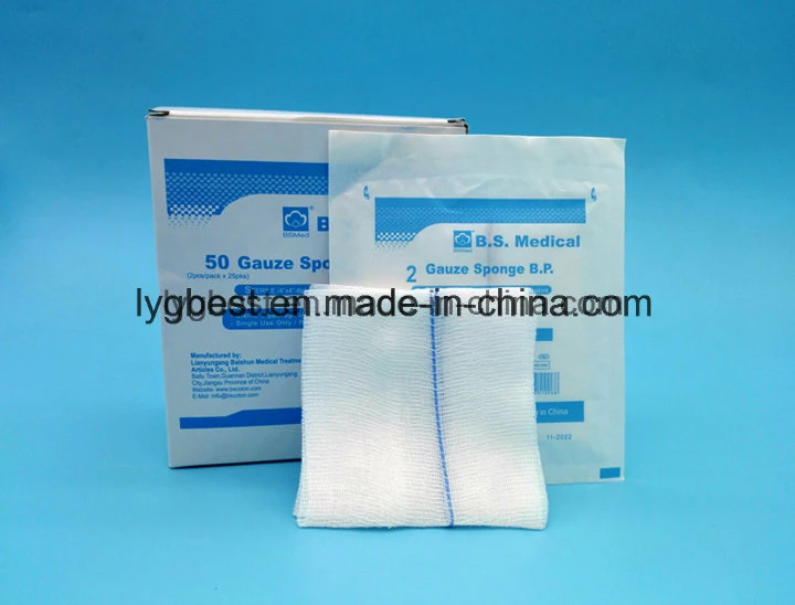 Medical Disposable Products Surgical Absorbent Cotton Sterile Gauze Swab