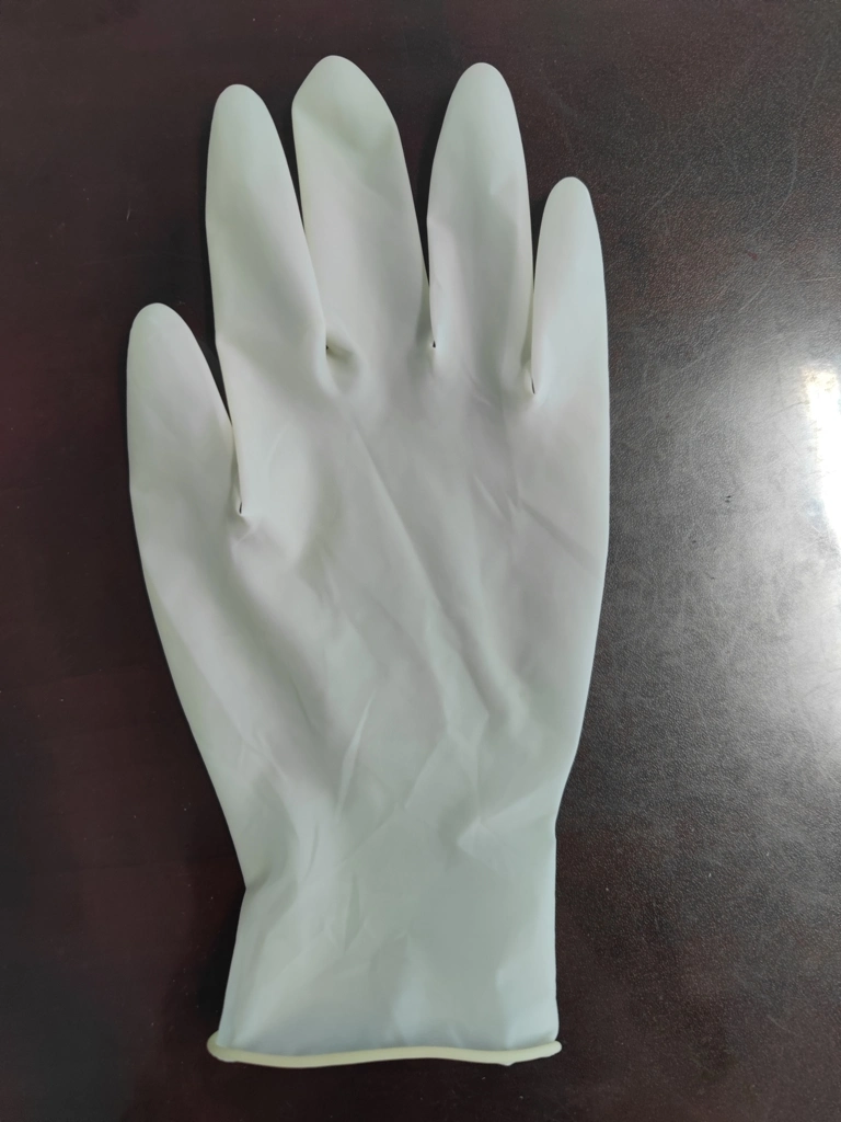 China Wholesale Disposable Medical Examination Safety Gloves Powder Free Latex Rubber Hand Surgical Gloves