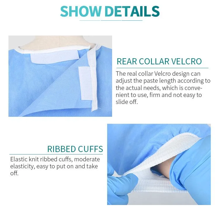 Medical Supply Surgeon Gown Reinforced Surgical Gowns with Hand Towel Sterile Hospital Disposable Sergical Gowns Surgeon Room Clothes