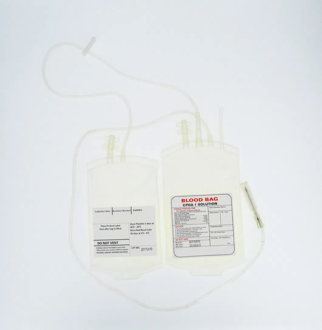 Medical Disposable Sterile Single/Double/Triple/Quadruple Blood Collection Bag