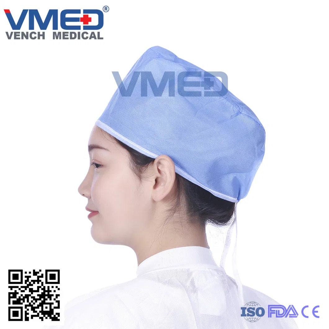 Disposable/Lab/Dental/Hospital/Surgical/Medical/Restaurant Use/Kitchen/Non-Woven/Peaked Cap for Women