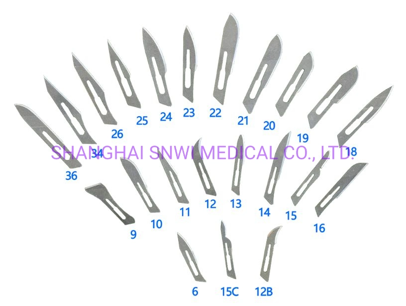 Medical Sterile Disposable Carbon Steel Stainless Steel Surgical Scalpel Blade/Stitch Cutter