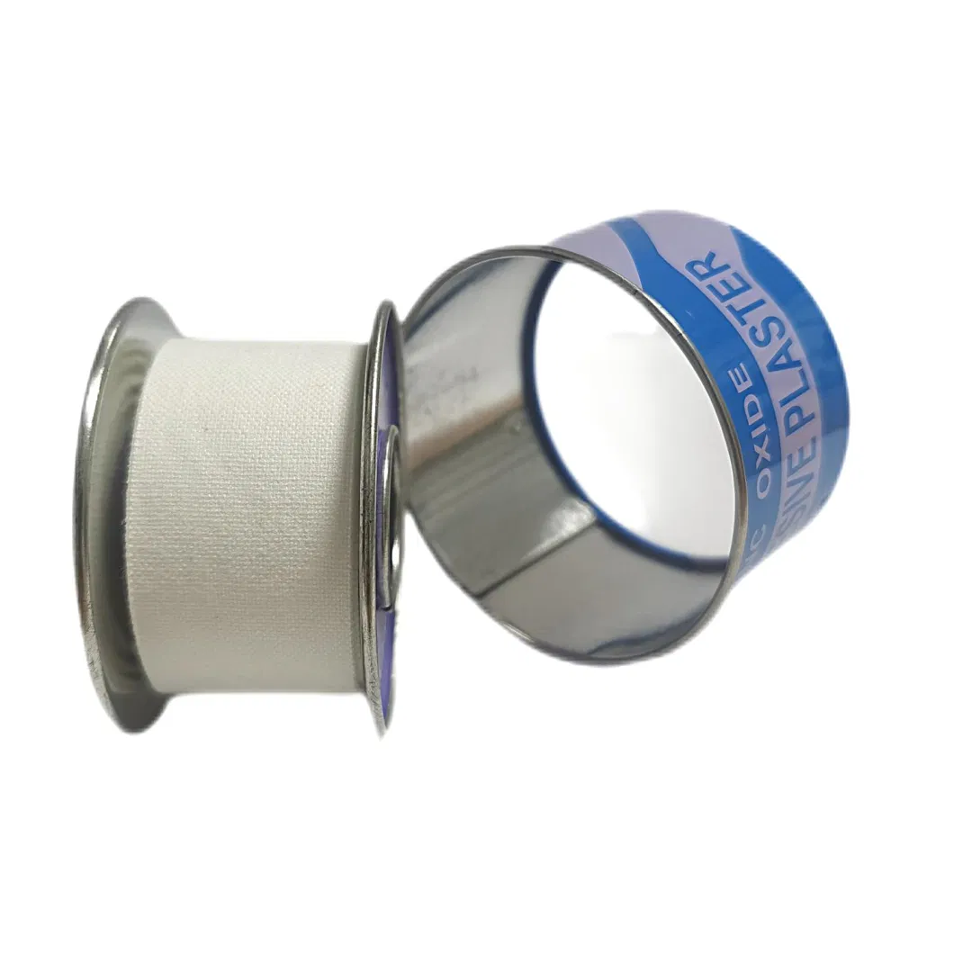 Zinc Oxide Adhesive Plaster with Steel Cover/ Tinplate