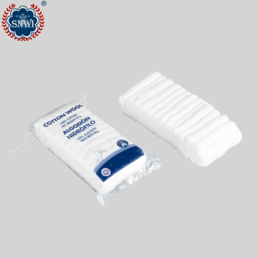 High Quality Emergency Medical Surgical Cotton Disposable Red Blue Line Spandex Crepe Elastic Bandage with Metal Clips