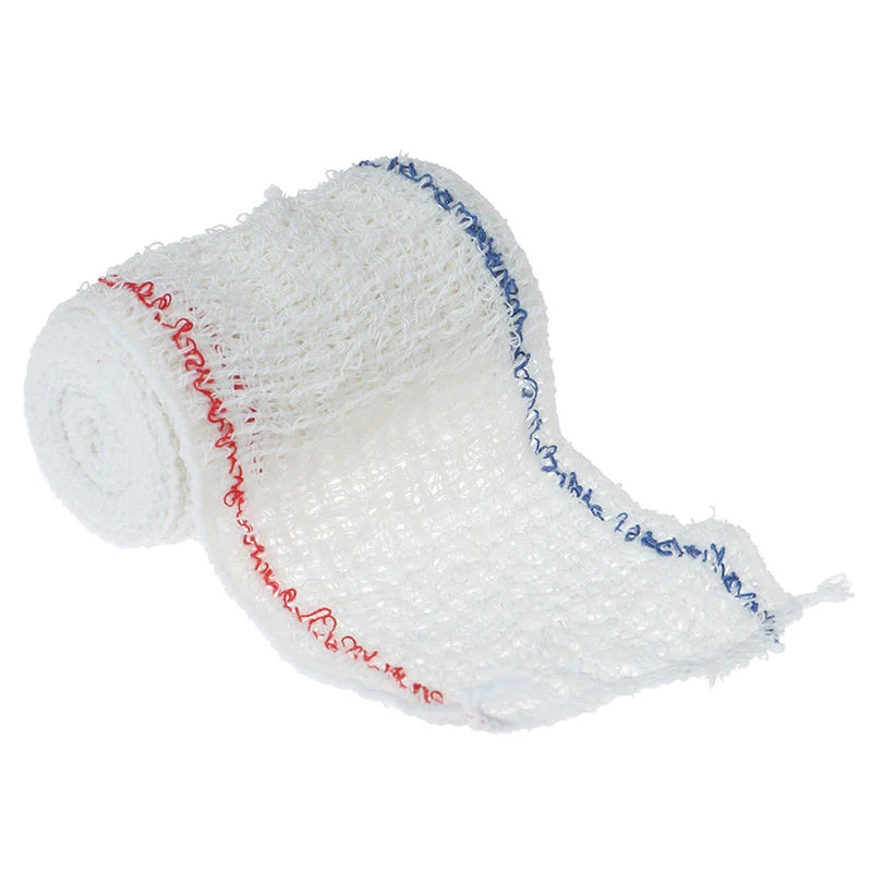 Crepe Elastic Bandage with Blue Line or Red Line Spandex Bandage