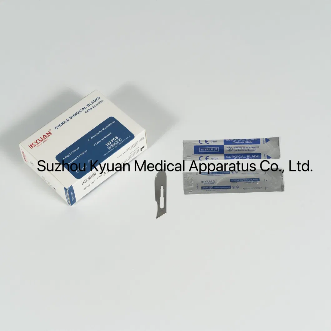 Medical Disposable Stainless Steel Carbon Steel Surgical Blades Scalpel ISO