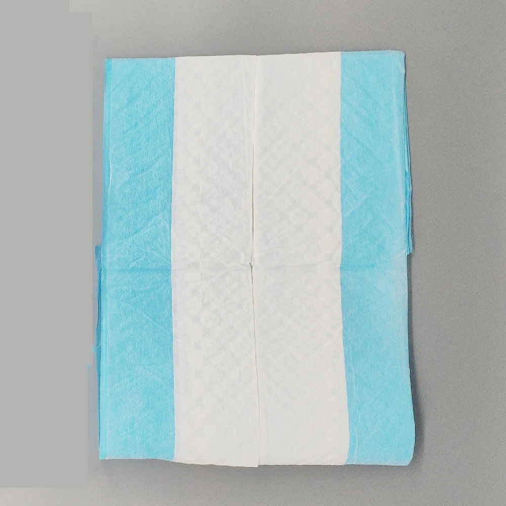 21&quot; Blue Disposable Medical Non Woven Fabric Bouffant Cap