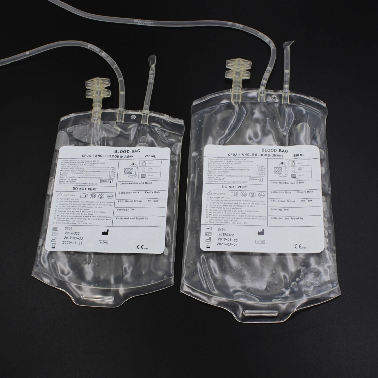 Single Double Triple Quadruple Blood Transfer Bag with Anticoagulation/Blood Bag