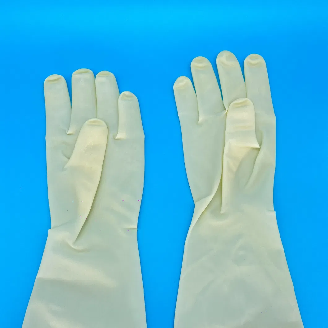 2023 Hot Selling Medical Sterile Disposable Powdered Latex Gynecological Glove