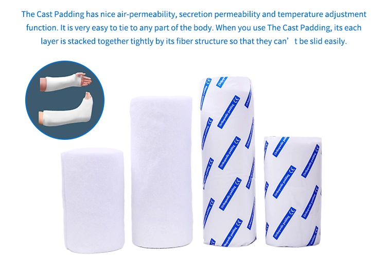 Wholesale Medical Disposables Polyester and Cotton Orthopedic Bandage or Cast Padding