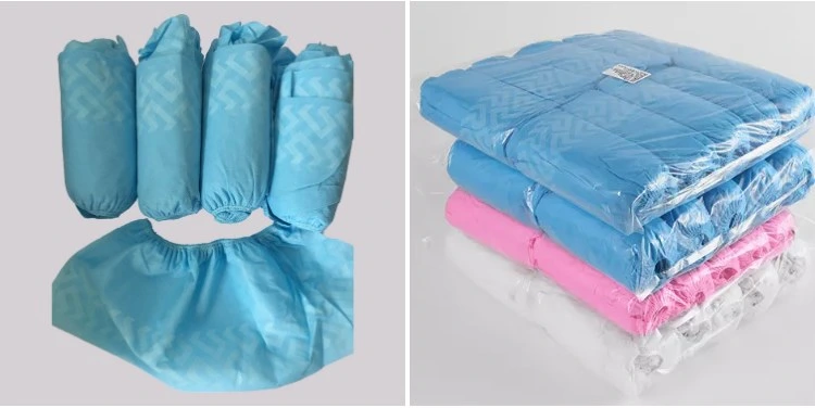 Wholesale Manufacturer Waterproof Foot Shoe Covers Disposable Non Woven Fabric Non Slip Boot Covers