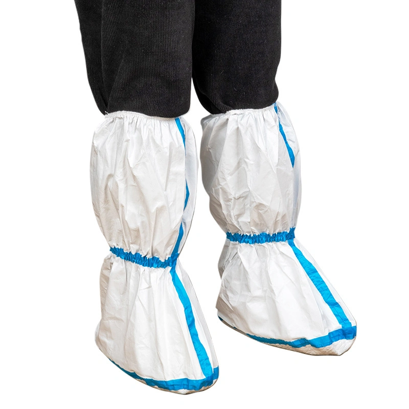 High Long Tube Disposable Non-Woven Fabric Thickened Waterproof Medical Shoe Cover