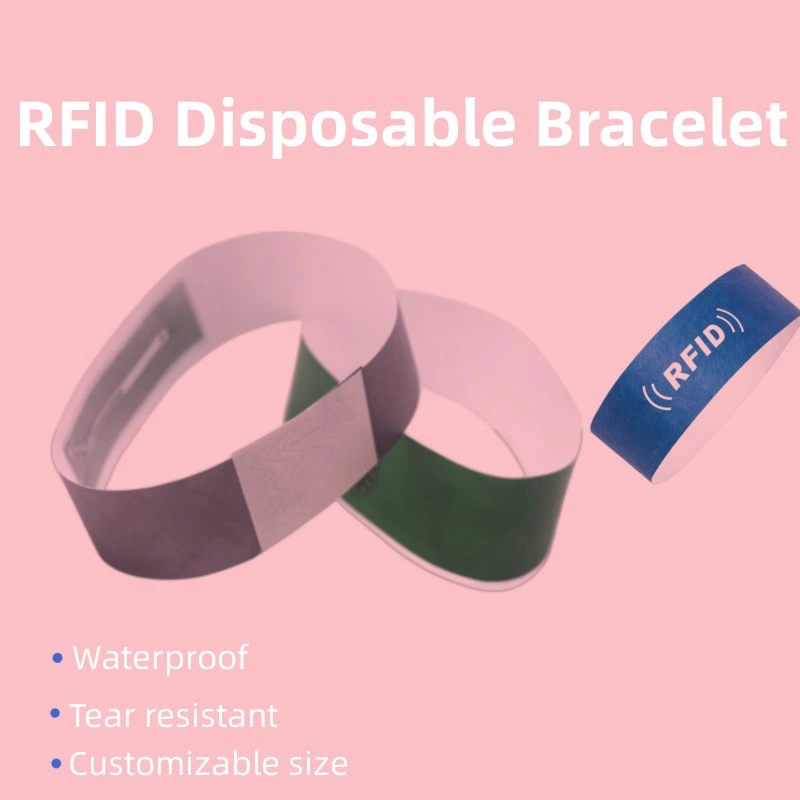 Factory Price 125kHz RFID Wrist Strap Waterproof Disposable PVC Identification Bracelet