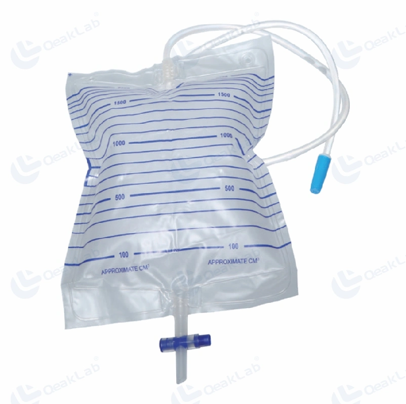 Adult Urine Drainage Collection Bag 2000ml with Pull Push Valve