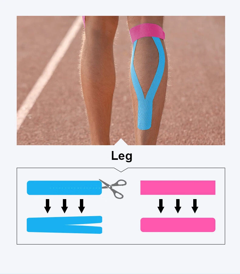 Breathable Adhesive Physical Therapy Elastic Sport Kinesio Athlete Training Kinesiology Tapes