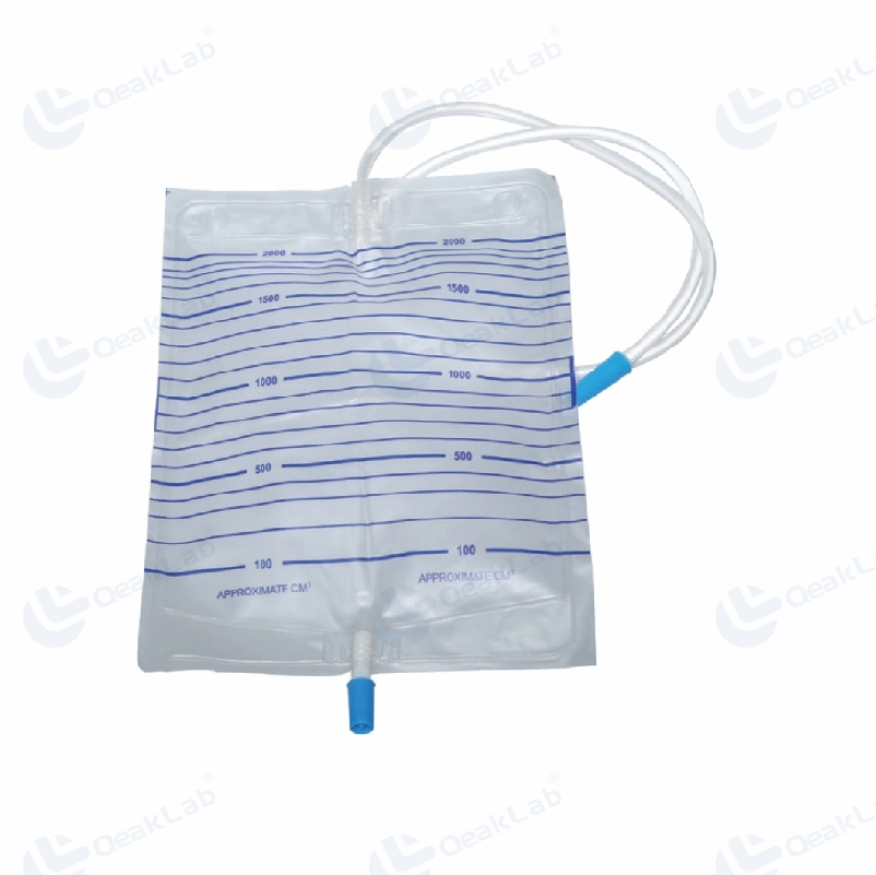 Adult Urine Drainage Collection Bag 2000ml with Pull Push Valve