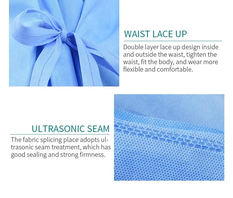 Disposable Medical Supply SMS SMMS Non Woven Surgical Gown Eo Sterile Surgical Gown for Doctors