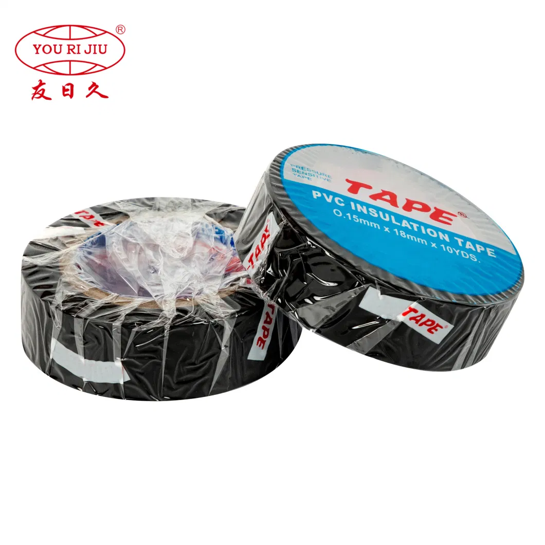 Yourijiu Heat Adhesive Waterproof Nature Rubber PVC Electrical Tape for Cable Wire Winding