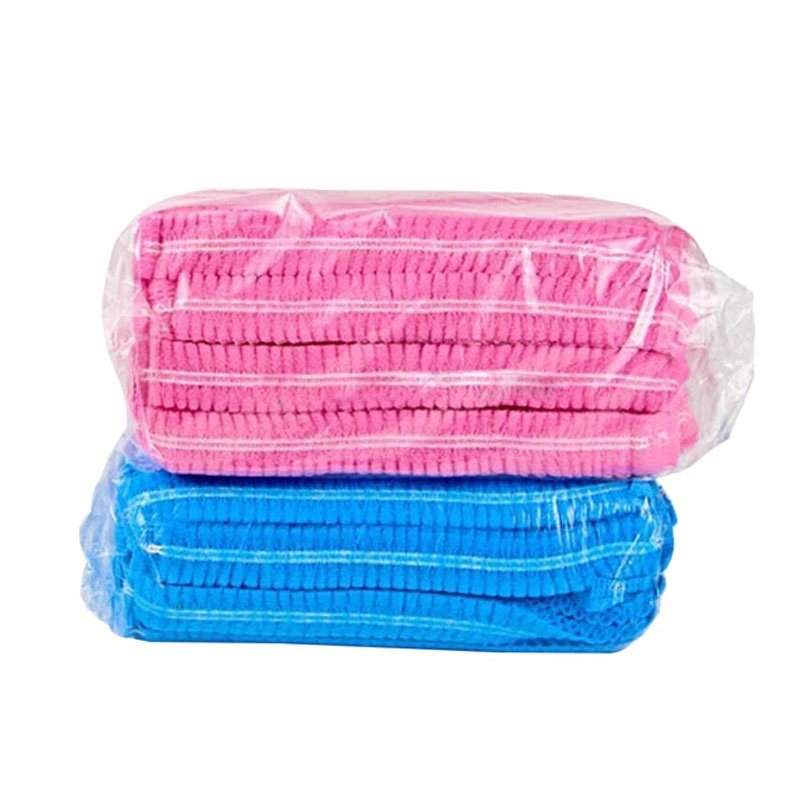 Disposable Clip Cap, CE Certificated, PP Soft Non-Woven Fabric Caps for Food Factory