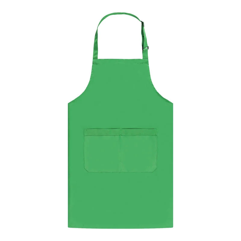 Ss-211 Polyester Cotton Solid Color Plastic Button Apron A40 200g