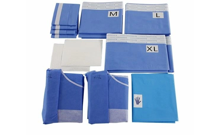 Disposable Chest T Drape Set Disposable Cardiovascular Pack Surgical Pack