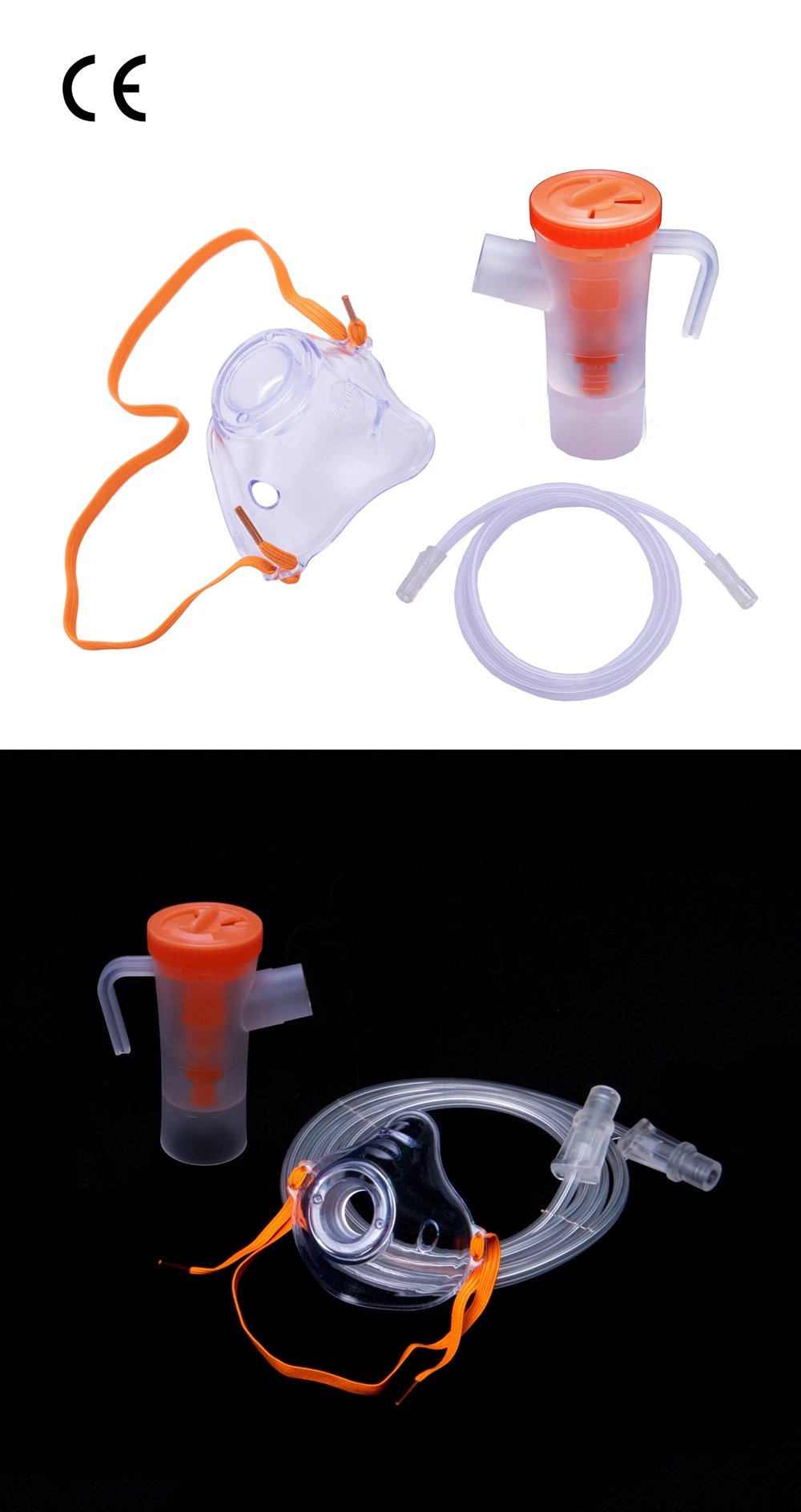 Nebulizer Chamber Nebulizer Cup Home Use Oxygen Tube with CE/ISO