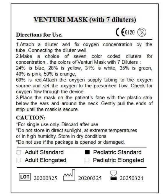 Disposable Adult Nebulizer Mask with Tube and Nebulizer Cup