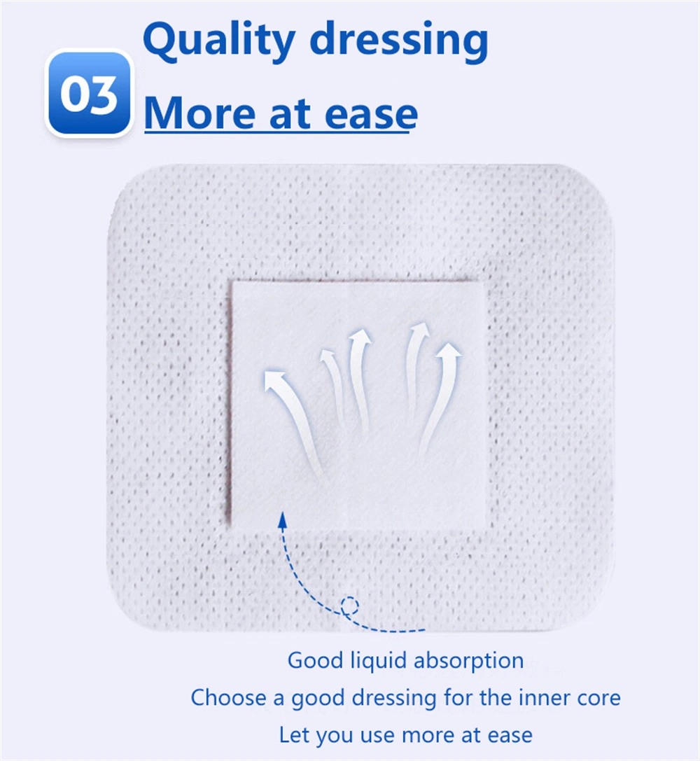 Self-Adhesive Wound Dressings Waterproof Adhesive Sterile Transpare Non Woven Wound Dressing Pads Sterile Dressing