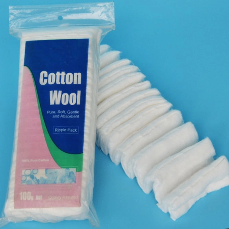 Daily Use Disposable Not Re-Use Products Absorbent Medical Supply Zigzag Cotton