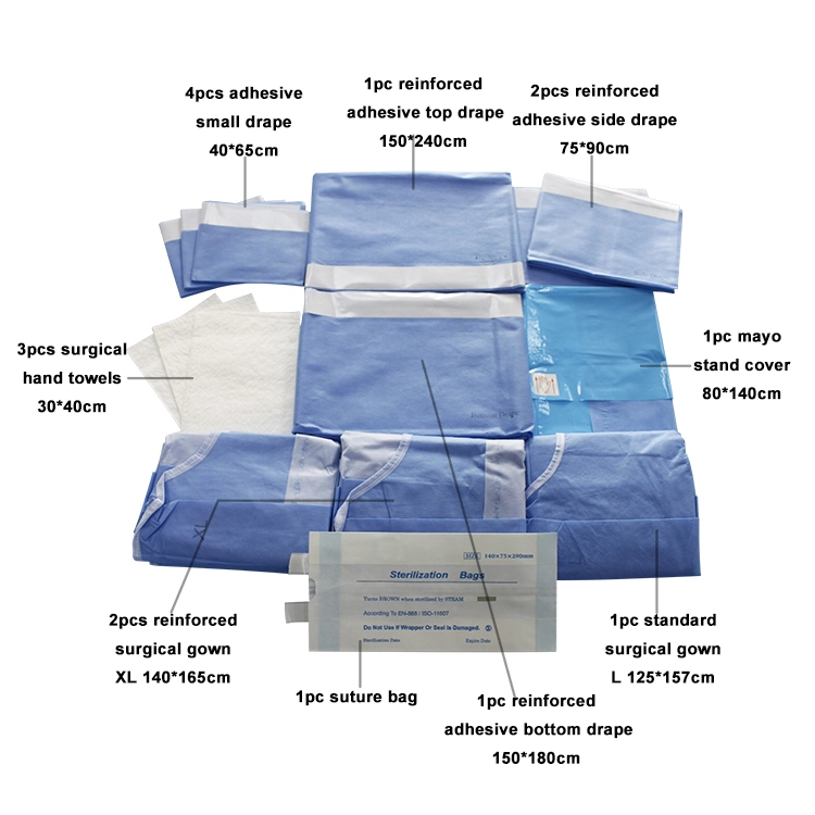 Disposable Surgical Delivery Packs with Ce ISO