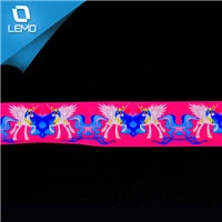 Fashionable Heat Transfer Printed Gorssgrain Silk Ribbon with Custom Logo