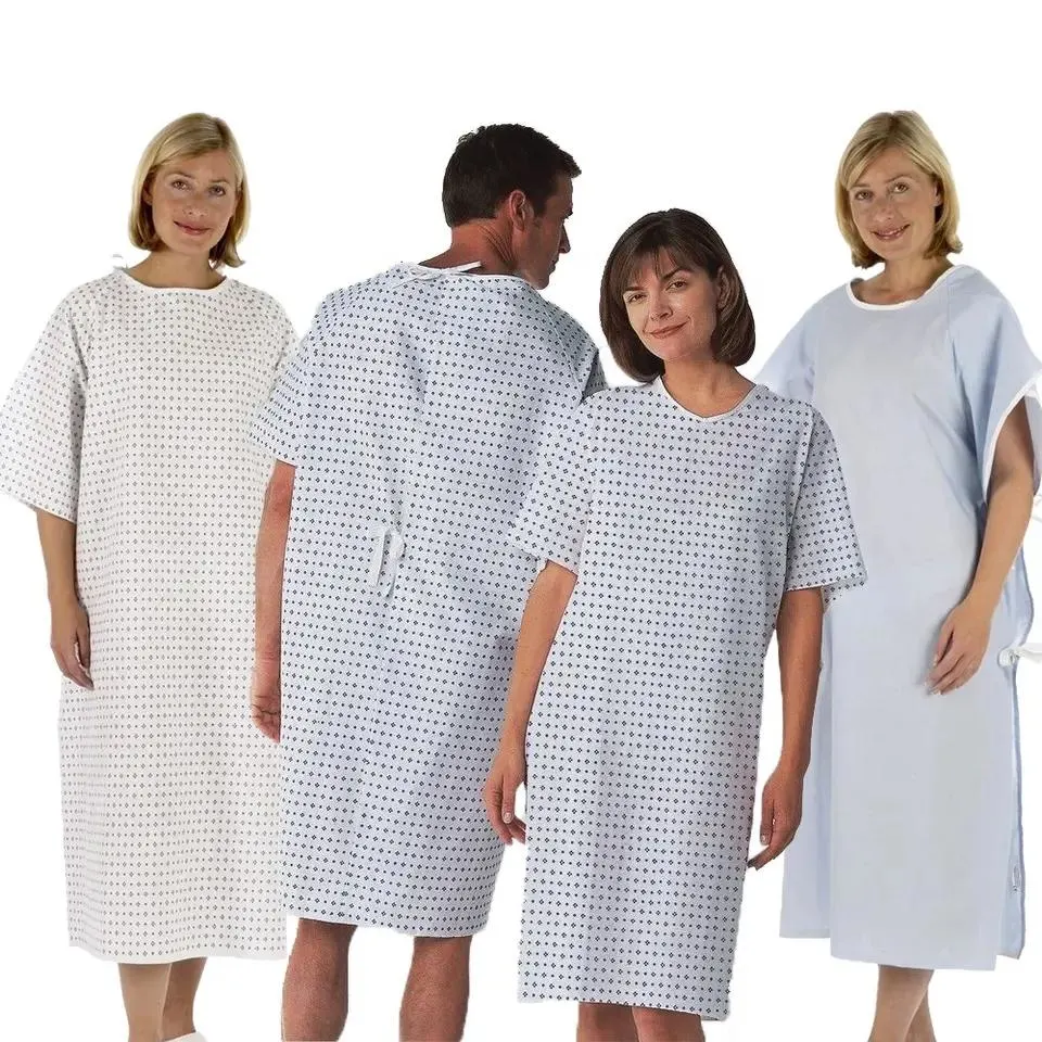 Hospital Gown Clothes Hospital Gown for Patient Printed Hospital Gown