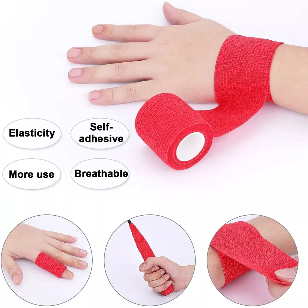 Colored Non-Woven Self-Adhesive Elastic Bandage