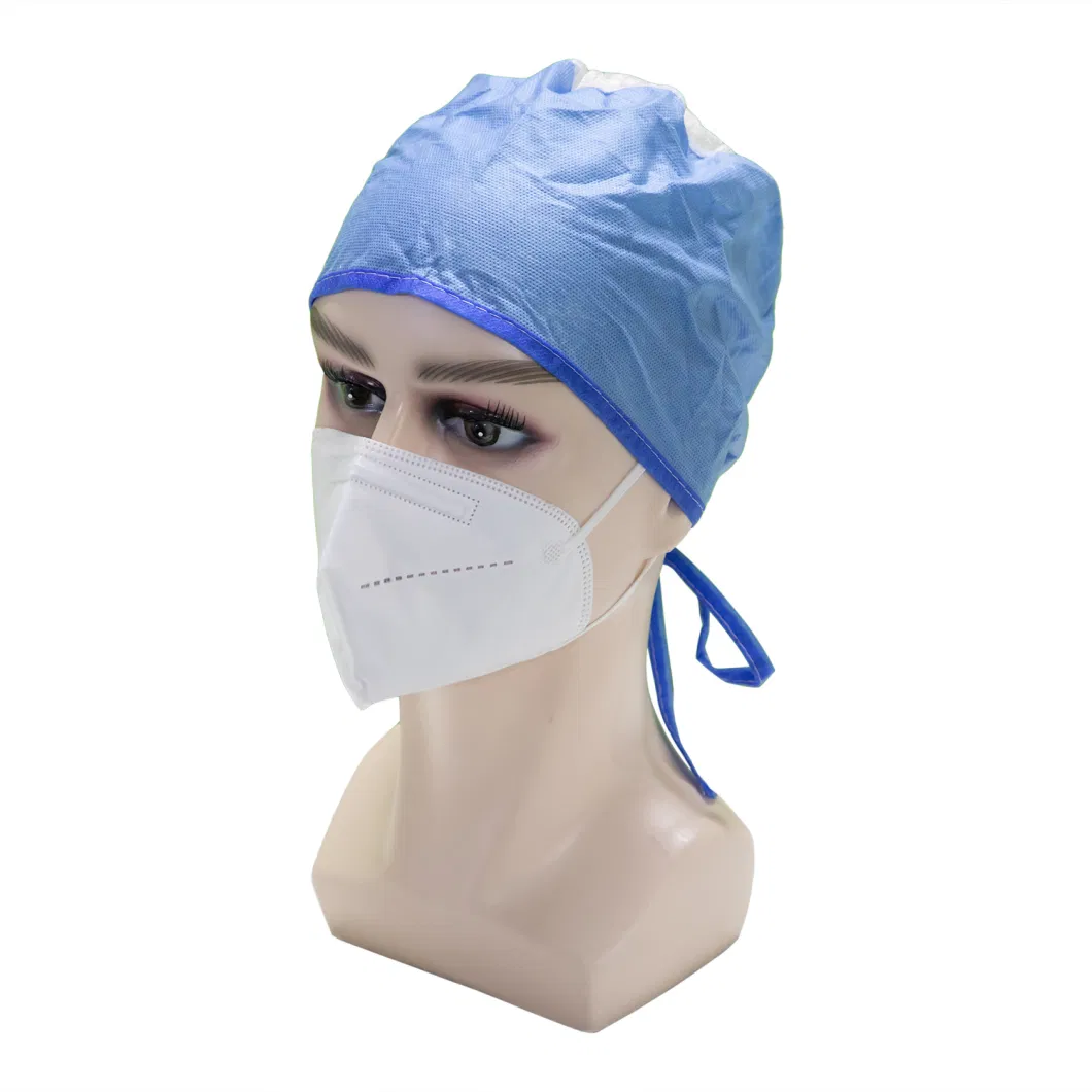 PE Hairdressing Head Protection Disposable Peaked Doctor Head Cover Surgical Medical Hood