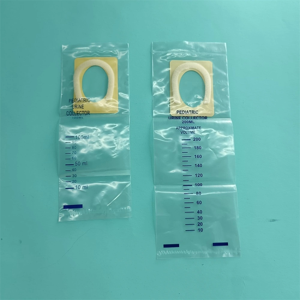 Medical Sterile 100ml Clear Plastic Pediatric Urine Collector