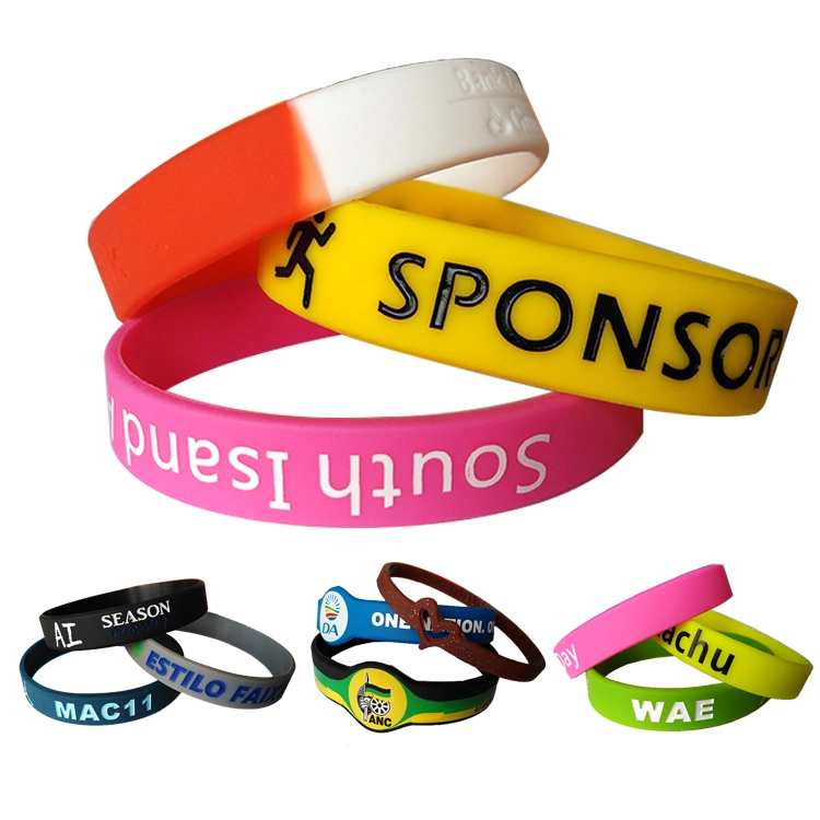 Hot Sale Promotional Customized Logo Sports Silicone Wristband