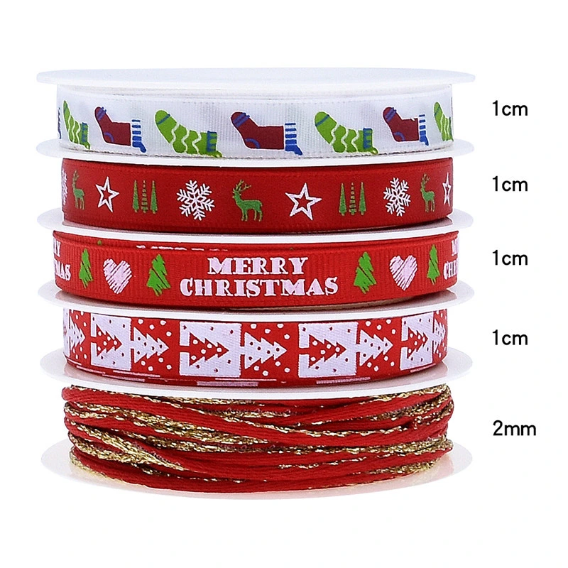 Christmas Gifts Packaging Silk Fabric Satin Curling Craft Ribbon
