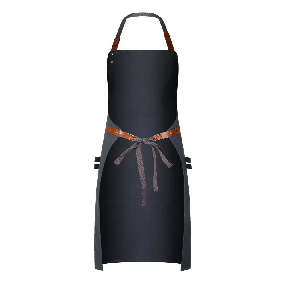 Ss-057PU Canvas Halterneck Waterproof Apron A42 380g