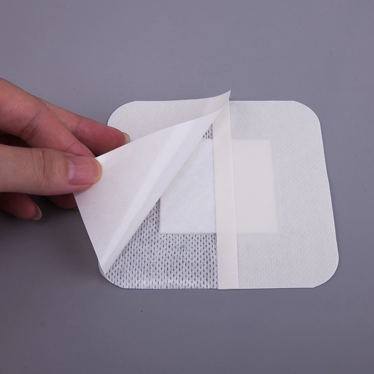 Eo Sterilize Spunlace Non Woven Waterproof Self Adhesive Wound Dressing with Pad