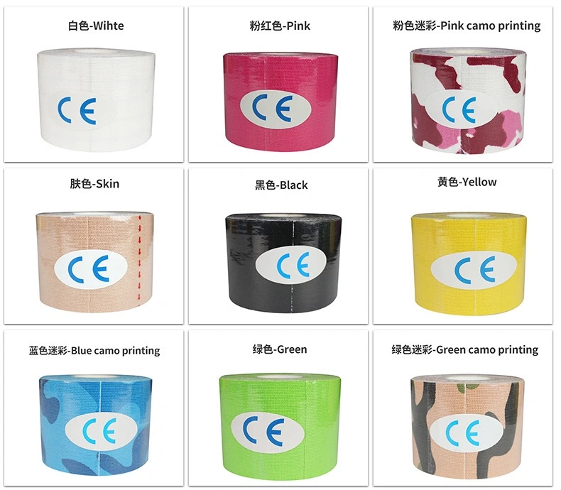 OEM Accepted Medical Waterproof Cotton Elastic Athletic Sports Kinesiology Tape Compression Tape