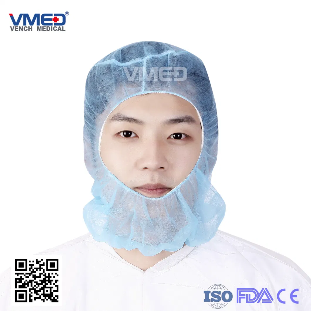 Nonwoven Surgical Cap with Easy Tie/ Elastic Band/ Doctor/Medical/ Bouffant/ Clip/ Mob Cap/Disposable Cap