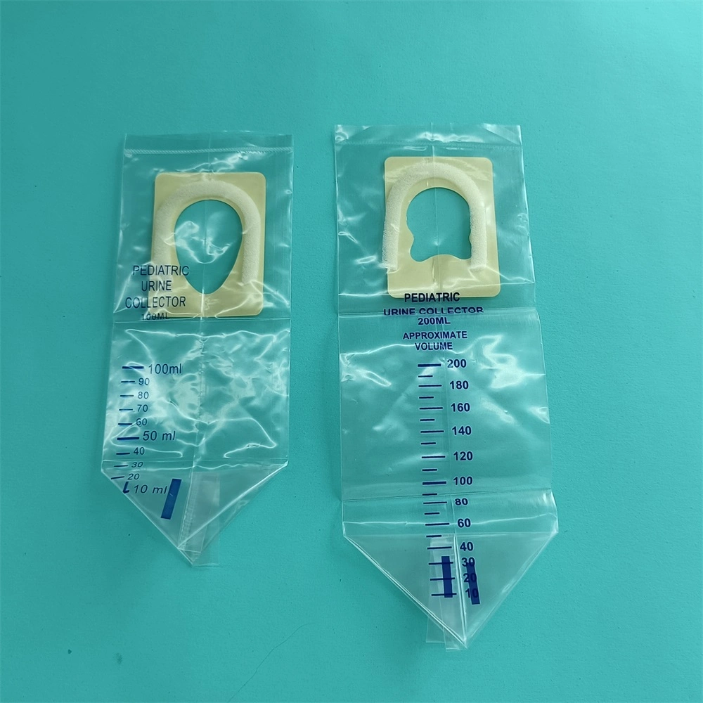 Medical Sterile 100ml Clear Plastic Pediatric Urine Collector