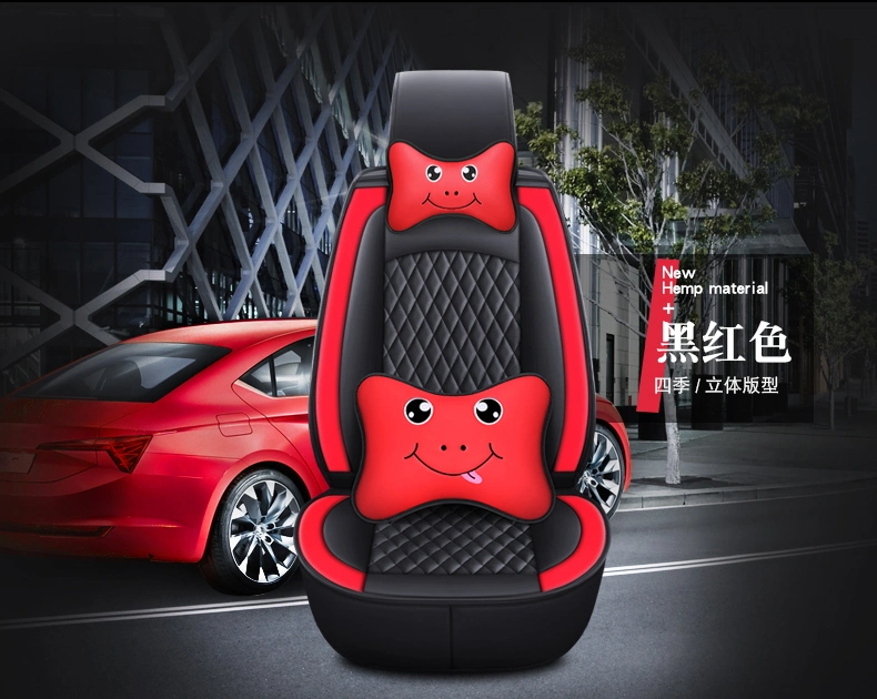 Fashionable Custom PU Leather Car Seat Cover Artificial Leather Universal Cushion 5-Seater Car Seat Covers for Universal Cars