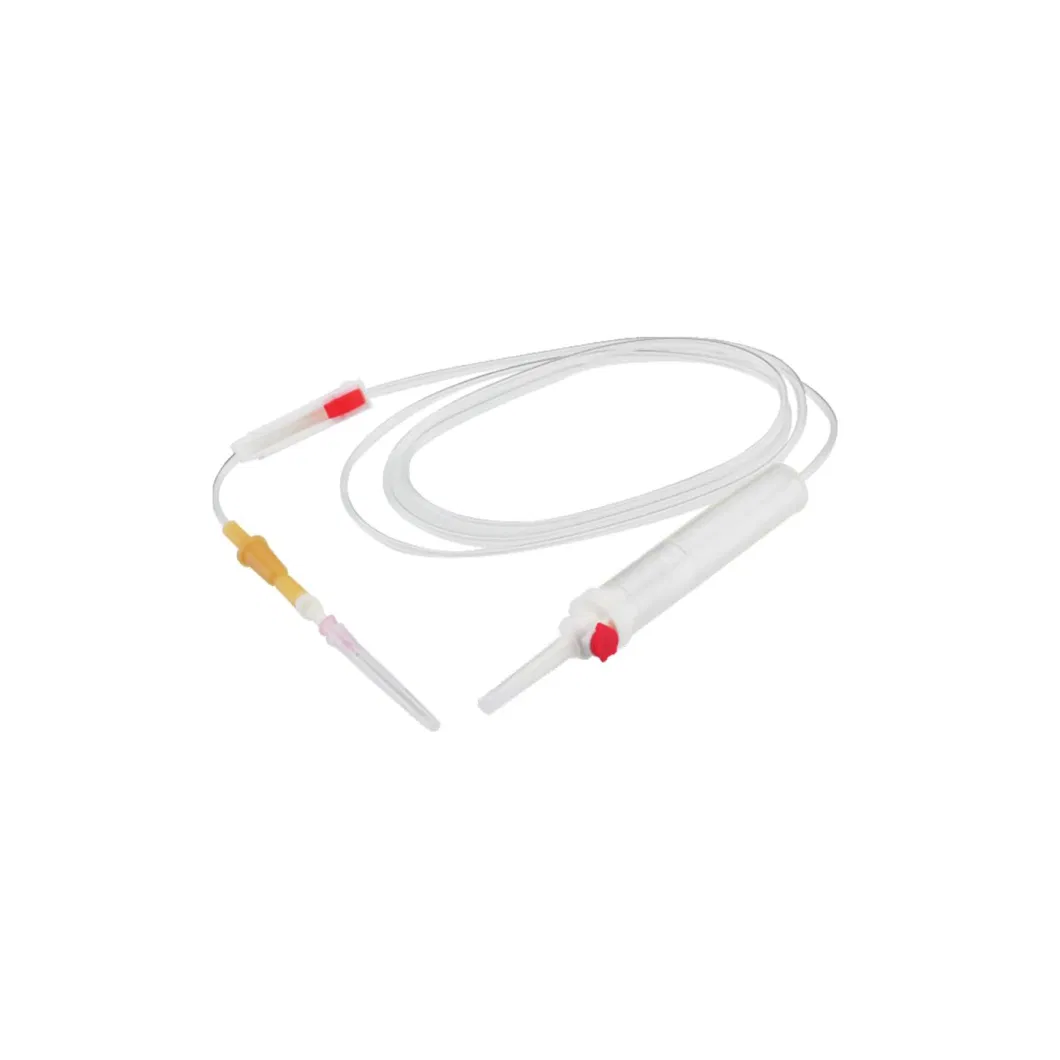 Hospital Medical Disposable Blood Transfusion IV Set with Needle